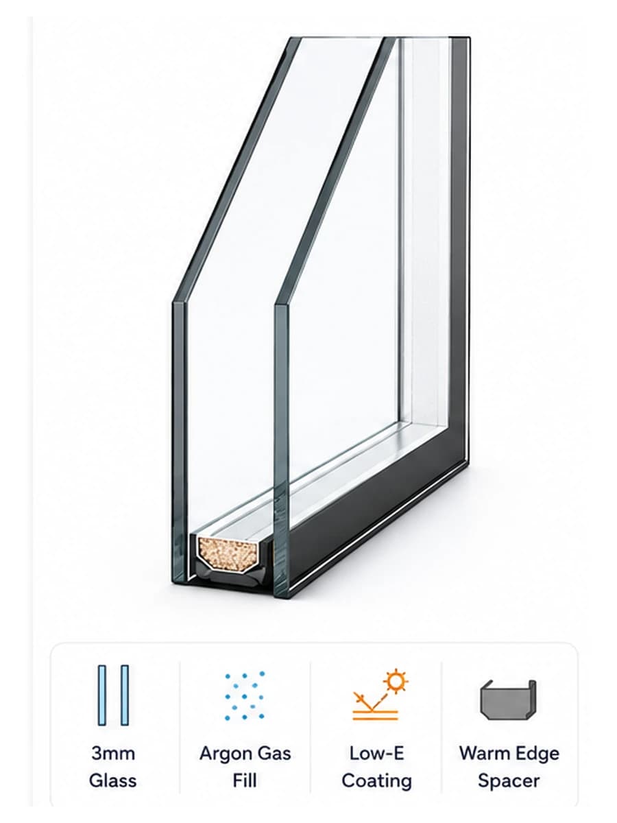 Double Glazing 3mm + 3mm